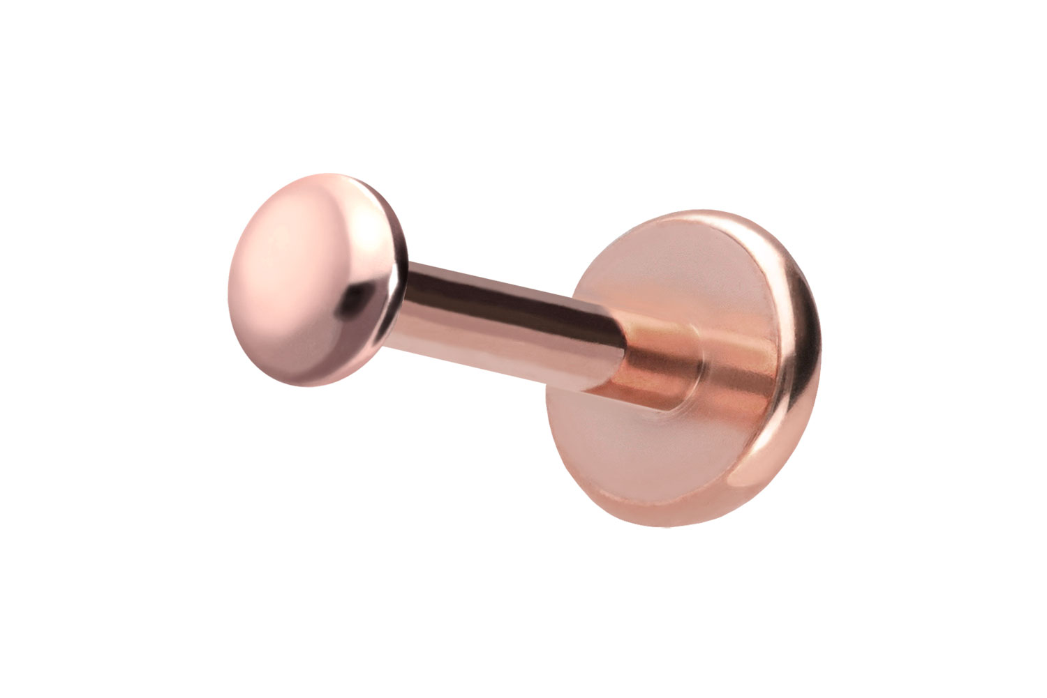 Titan Labret Piercing mit Push Fit DISC
